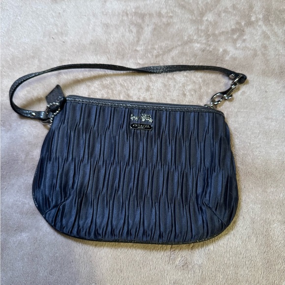 Coach Handbags - Coach Dark Grey Clutch Bag